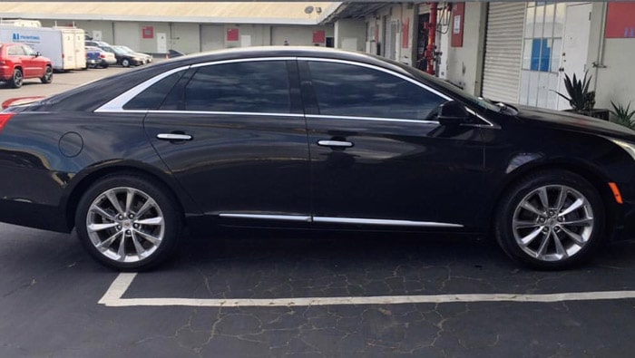 2017 Cadillac XTS gets 20% Window Tint on Front Windows & Limo Tint in the Back